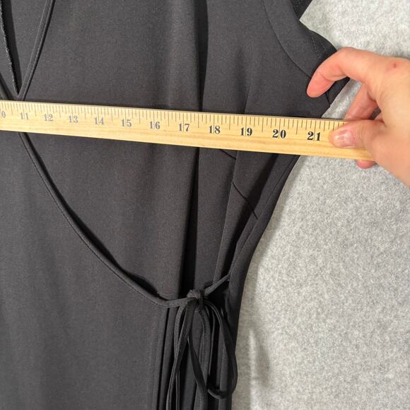 Lane Bryant Dress 14 16 Wrap‎ Strap Tie Stretch Modest Career Church Quiet Basic - Picture 7 of 9